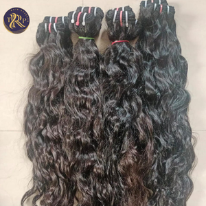 100% Natural ondulado 12 \ "Negro virgen indio templo extensiones de cabello trenzado de alta calidad - Product Image 6