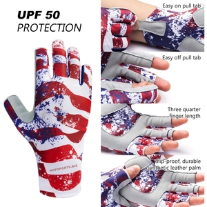 Gants de pêche renforcés sans doigts, fabricant et fournisseur de gants de pêche personnalisés, gants de pêche à la mouche, gants de pêche à la carpe - Product Image 4