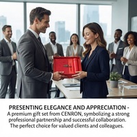Coffret Cadeau de Bureau Écologique pour Cérémonie de Remise des Diplômes – Comprend Bouteille d'Eau, Carnet en Cuir, Stylo Plume – Ensemble d'Affaires Premium