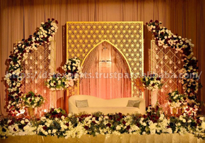 Roman Wedding Decor Laser Cut Screens Moroccan Wedding Backdrop Laser Cut <b>Frames</b> Best Birthday Party Decor Metal <b>Arches</b> USA - Product Image 3