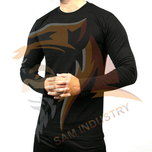 Camiseta de Manga Larga para Hombre, 100% Algodón, Diseño de Alta Calidad, Precio Bajo, Gran Venta - Product Image 4