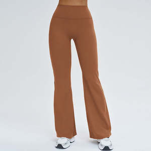 Pantalons de yoga à jambe droite avec taille haute, effet liftant des hanches, respirants et à coupe large, idéaux pour l'exercice et la remise en forme des femmes - Product Image 6