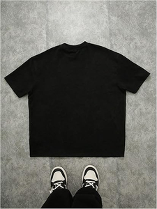 T-shirt Homme Coupe Boxy Oversize Style Streetwear Coton Lourd Ample Écologique 220g Décontracté Qualité Supérieure Vente en Gros 2026 - Product Image 2