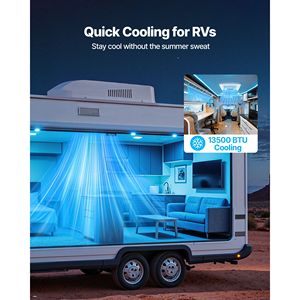 Unità AC Canalizzata da Tetto per Camper 13500 BTU 120V con Compressore a Velocità Variabile - Facile Installazione e Silenziosa - Product Image 2