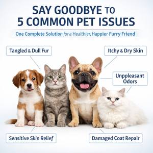 Best Selling Itch Relief Organic Wholesale Private Label Dog/Cat Shampoo Sensitive Skin Soothing Repair Shower Gel 500mL Plastic - Product Image 5