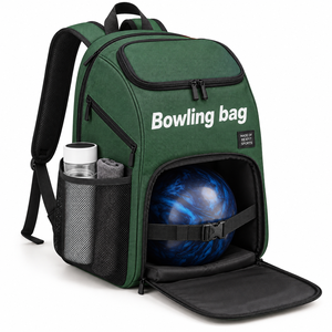 Sac de sport personnalisable pour matériel de bowling avec sangle réglable, support pour balles et intérieur spacieux pour l'équipement d'équipe - Product Image 3
