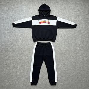 Conjunto Deportivo Personalizado para Hombre, 100% Algodón Grueso, Calidad Premium, Logotipo Bordado Personalizado, Sudadera Extra Grande de 2 Piezas - Product Image 4