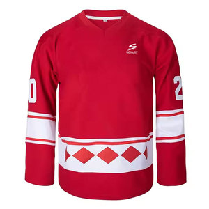 เสื้อฮอกกี้น้ำแข็งแบบพรีเมียมสั่งทำพิเศษ ระบายอากาศได้ดี ไซส์พลัส พร้อมคุณสมบัติซับเหงื่อ สำหรับการฝึกซ้อมระดับมืออาชีพและชุดกีฬาเพื่อประสิทธิภาพสูง - Product Image 1