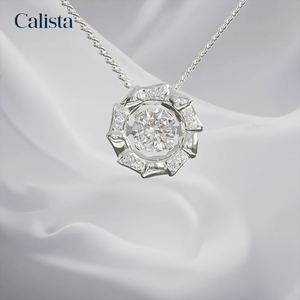 OEM K14 Cubic Zirconia Pendentif Collier pour Femmes Produit Chaud avec Or Jaune Rhodium Placage Nouvelle Collocation -DS01002 - Product Image 6