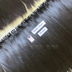 Producto superior sin procesar Raw Premium Extensiones de cabello liso de hueso de la mejor calidad Peluca frontal Cabello alineado con cutícula Listo para enviar - Product Image 4