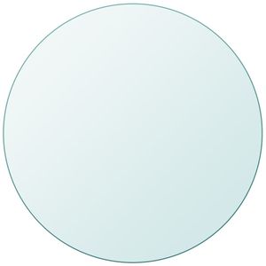 Tavolino rotondo 11.8 \ "da tavolo in vetro temperato - Product Image 1