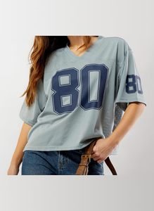 Camisetas Oversize de Jersey Transpirable para Mujer, Estilo Casual Urbano, Tops Lisos con Logo, Venta al por Mayor - Product Image 6