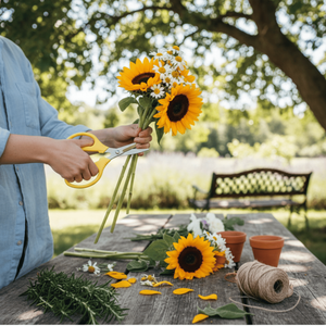 กรรไกรตัดดอกไม้และสวนแบบมืออาชีพ ขนาด 7 นิ้ว แบบหลายฟังก์ชั่น พร้อมด้ามจับกันลื่น ทำจากพลาสติก/ยาง รับผลิตแบบ OEM - Product Image 1