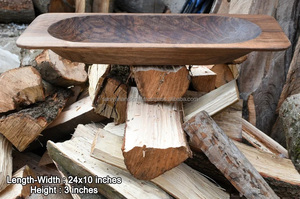 Cuenco de Madera de Acacia de Alta Calidad para el Amor, Estilo Feng Shui, Hecho a Mano, Decorativo, Pulido, Europeo, para Almacenar Frutas y Pan - Product Image 2