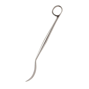 Rétracteur osseux Lane à levier dentelé, finition Dall, en acier inoxydable, instrument chirurgical orthopédique, poignée annulaire - Product Image 5