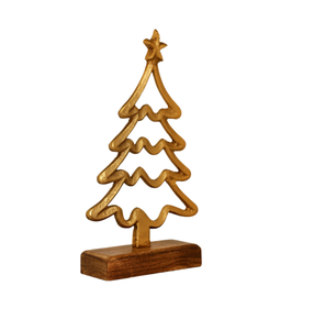 Modern Brass Christmas <b>Tree</b> Decor With <b>Star</b> Top Handicraft Ornament <b>For</b> Holiday Table Display christmas decoration home decor - Product Image 2