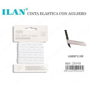 Nastro Elastico Con Occhielli Bianco 20Mm X 2M Per Uso In Abbigliamento - Product Image 3