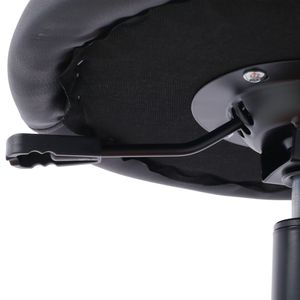 Asiento giratorio neumático de 360 grados de alta resistencia para mecánicos con almacenamiento de herramientas en rojo - Product Image 6