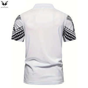 Chemise à manches courtes pour homme 2026, sublimation, respirante, confortable, col en V, élégante, imprimée, polos pour homme - Product Image 1