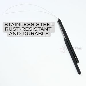 Professional Micro Ring Hair Extension Tool Hook <b>Needle</b> and Loop <b>Threader</b> for Nano Beads I Tip Fast Salon Installation - Product Image 3