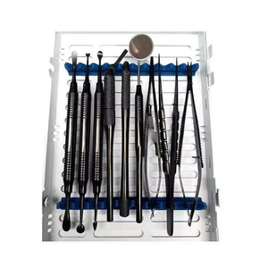 Kit d'instruments chirurgicaux dentaires avec pinces d'extraction, ciseaux et outils orthodontiques, plusieurs couleurs, certifié CE, utilisation manuelle - Product Image 6