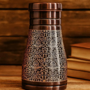 Azucarero de Cobre Moderno con Grabado Negro de Antique Creations, Azucarero Martillado, Azucarero Hecho a Mano, Hermético y Ecológico - Product Image 5