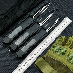 Cuchillo de caza al aire libre de fibra de carbono BM 3300, hoja de acero 440C, cuchillo táctico de autodefensa para senderismo, cuchillo multifuncional para acampar - Product Image 6