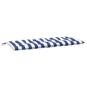 Juego de 2 Cojines para Banco de Jardín con Rayas Azules y Blancas - Product Image 4