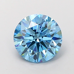 Diamante Azul Corte Brillante Redondo, Diamante Sintético de Laboratorio, Piedra Suelta para Joyería - Product Image 2
