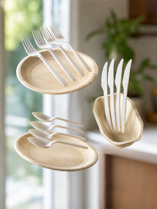 Cuillère en papier jetable biodégradable de haute qualité 155 mm pour fêtes, événements, plats chauds et desserts, restauration - Product Image 1