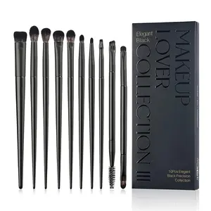 Luxury 8 pieces eyeshadow brushes cosmetic sloped concealer brush popular eye brush set