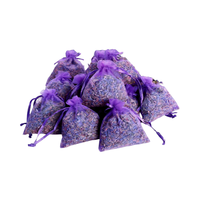 Sachet de pot-pourri personnalisé écologique de qualité supérieure, parfum lavande, fleurs séchées naturelles, parfum longue durée, fait main, végétalien