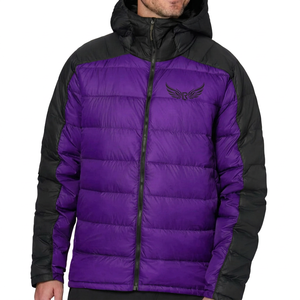 Veste pour homme, verte et noire, coupe-vent, polyester, manteau d'hiver décontracté, coupe régulière, fermeture éclair - Product Image 3