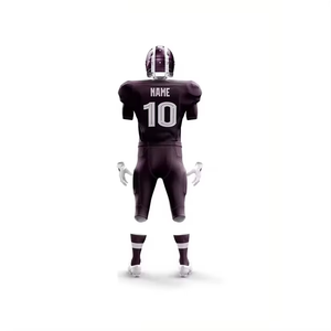 Uniformes de football américain de bonne qualité que les adultes portent avec des maillots imprimés sublimés maillot de football américain respirant unisexe - Product Image 4