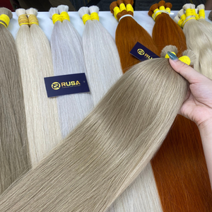 Extensiones de Cabello Humano Rubio Liso, Mechones de Cabello Naturales para Salón, para Alargamiento - Product Image 5