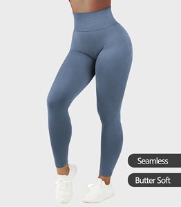 Women Workout Scrunch Butt Leggings Butt Lifting <b>Tummy</b> <b>Control</b> High Waisted Solid Sports Gym Running Compression Tight Yoga Pant - Product Image 3