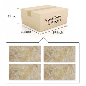 Piastrelle in Marmo Naturale Giallo Beige 12*24, Finitura Levigata per Pavimenti e Pareti, Materiale in Pietra Premium - Product Image 4