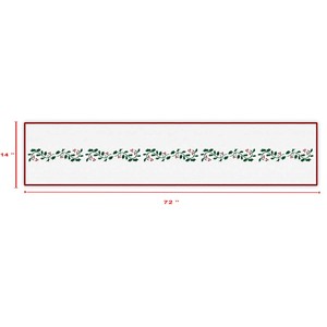 New Christmas Collection Cotton Embroidered Table <b>Runner</b> For Dining Table Eye Catching Pattern with Customized Size and Print. - Product Image 6