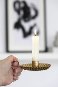 Premium metal taper candle stand <b>Black</b> Candle Holder Metal Taper Holder elegant <b>black</b> finish ideal for decor dining festive deco - Product Image 5