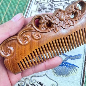Peigne en bois écologique, soin des cheveux naturel, antistatique, démêlant, massage du cuir chevelu, pour la maison, le salon, pour un usage quotidien - Product Image 3