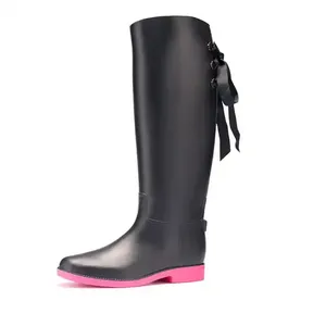 Botas de Equitación para Mujer y Hombre, Impermeables, de Cuero, Largas, Negras y Marrones, Botas Altas hasta la Rodilla, Zapatos Vintage para Jinete - Product Image 6