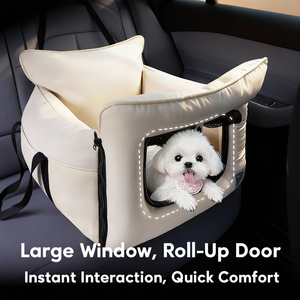 Bolsa de Transporte 2 en 1 para Perros, Cama Elevadora Portátil para Mascotas con Correa de Seguridad y Cojín Lavable para Perros Pequeños, Gatos y Cachorros - Product Image 4
