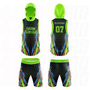 Maillots de football américain 7 contre 7 personnalisés à capuche, entièrement sublimés, uniformes d'équipe 7 contre 7, tenue de performance à capuche - Product Image 5