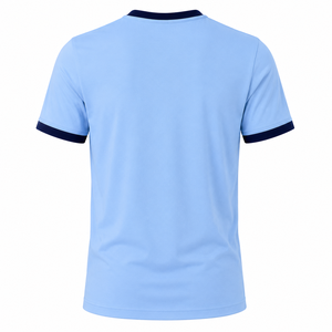 Camiseta de Manga Corta para Hombre, de Alta Calidad, 210g, 100% Algodón Jersey, con Ribete en Contraste, Personalizable con Logotipo, Estilo Casual - Product Image 3