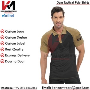 Camisetas Polo Tácticas de Marca Privada, Producción OEM con Tela Elástica y Acabado Personalizado para Importadores de Ropa - Product Image 2