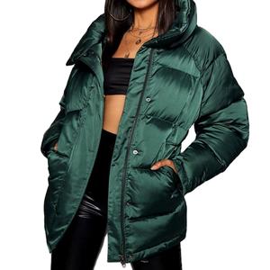 Chaqueta acolchada estampada OEM personalizada para hombre, chaqueta de invierno informal con logotipo personalizado para hombre con bolsillos en varios colores - Product Image 1