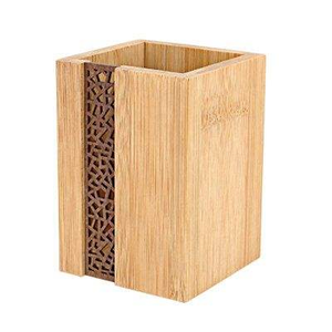 Organisateur en bois de qualité supérieure pour stylos, crayons et accessoires de papeterie, fabriqué en Inde, artisanat naturel. - Product Image 3
