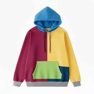 Sweat-shirt décontracté à capuche 100 % coton respirant et écologique pour homme, coupe régulière, doublé, 300g, style printemps, avec logo frontal, en tissu français - Product Image 4