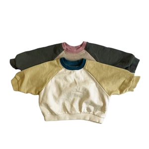 Sweat-shirts en tricot doux à col rond à manches longues pour bébés garçons 100% polyester pour enfants - Product Image 1