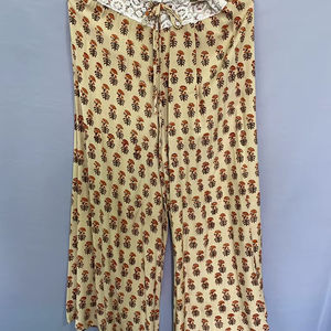 กางเกงขายาวทรงหลวมเอวสูงมีกระเป๋า กางเกงฤดูใบไม้ผลิและฤดูร้อน กางเกงขายาวระดับข้อเท้าสำหรับฤดูใบไม้ผลิและฤดูร้อน - Product Image 1